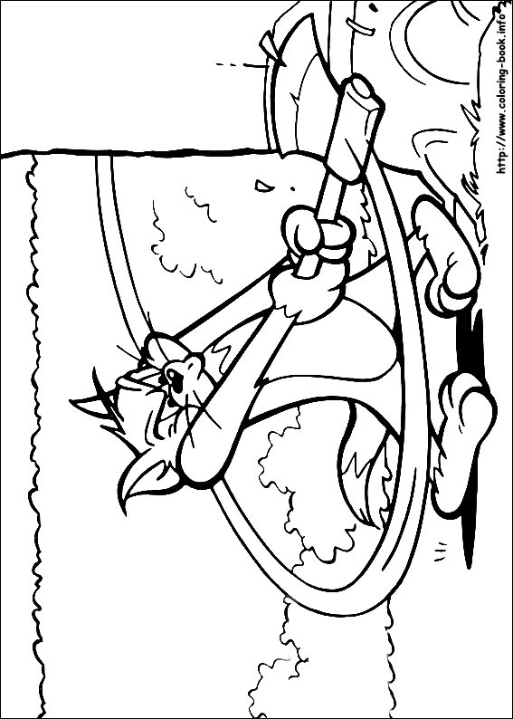 Tom and Jerry coloring picture